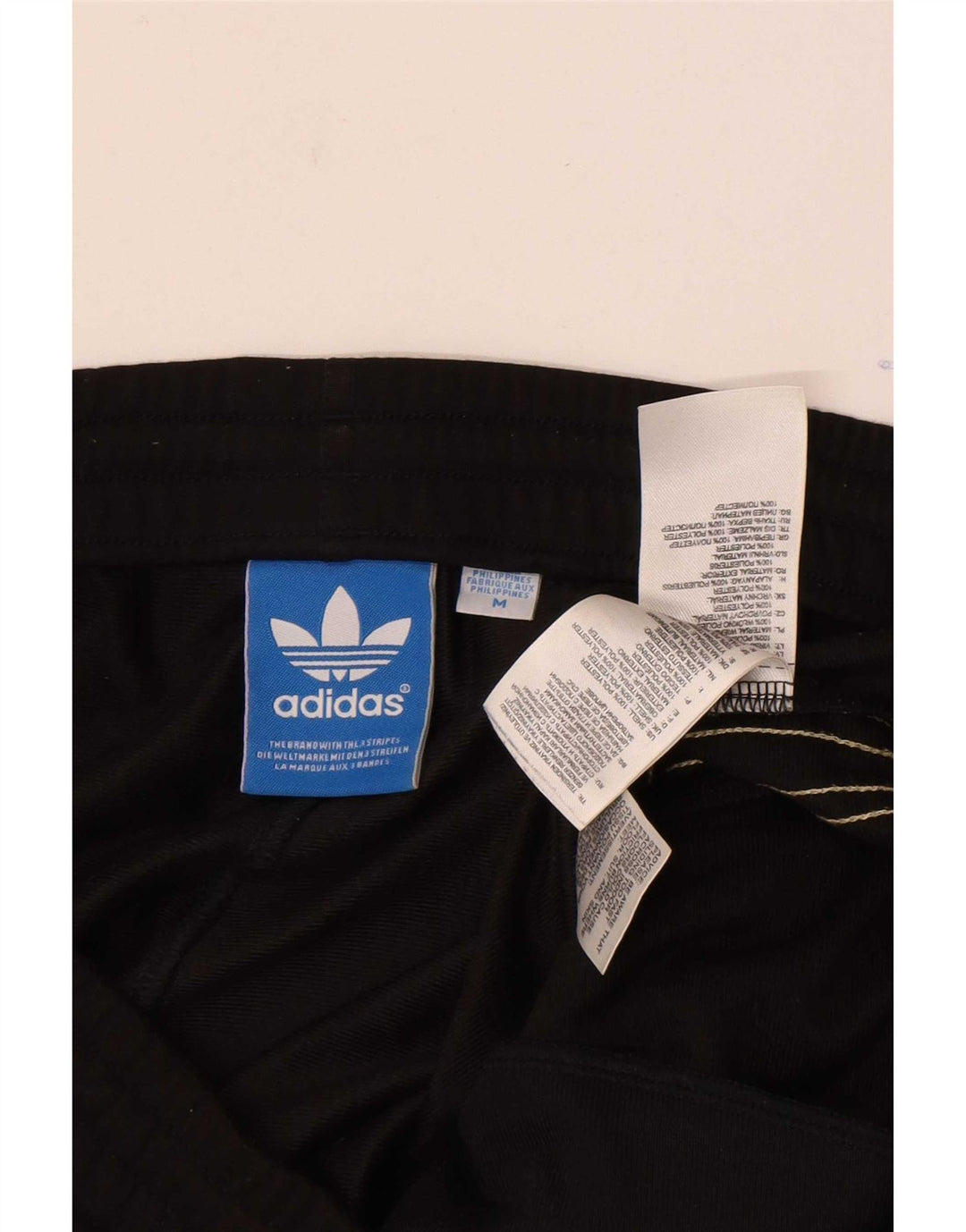 Adidas muške trenirke srednje crne poliesterske hlače