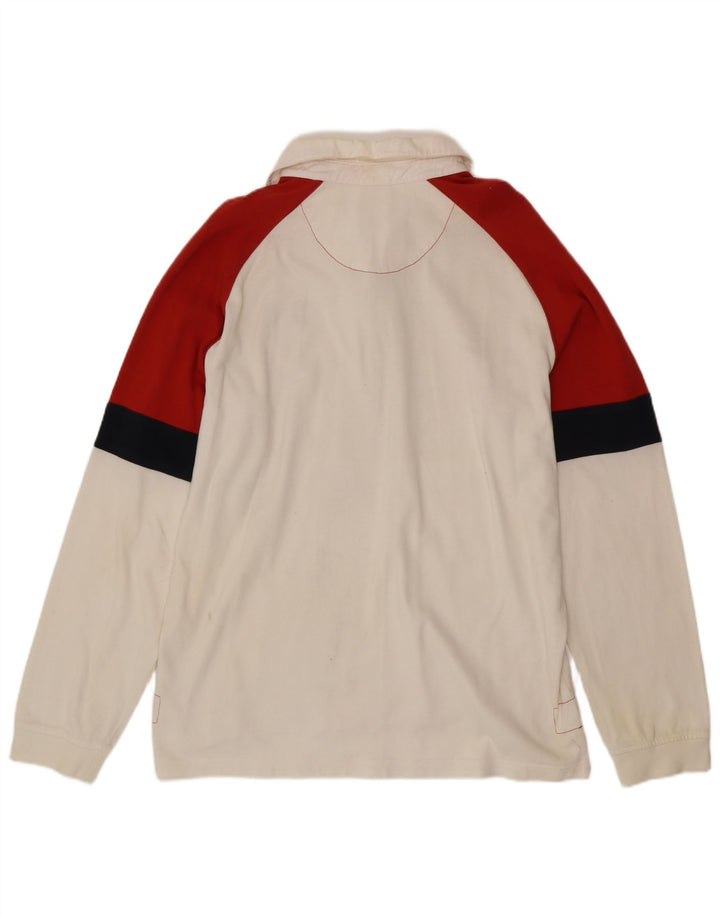 NIKE Muška polo majica dugih rukava za ragbi UK 45/47 XL Bijela boja