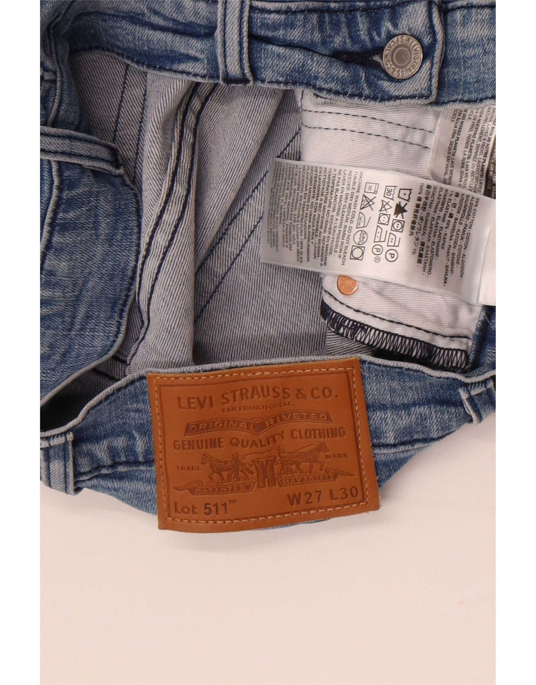 Levi's muške 511 uske traperice W27 L30 plavi pamuk