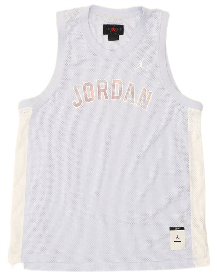 Jordan muški grafički prsluk veliki plavi poliester u boji