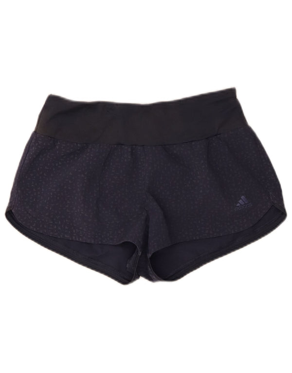Adidas ženske sportske kratke hlače Climalite UK 4/6 XS tamnoplave na točkice