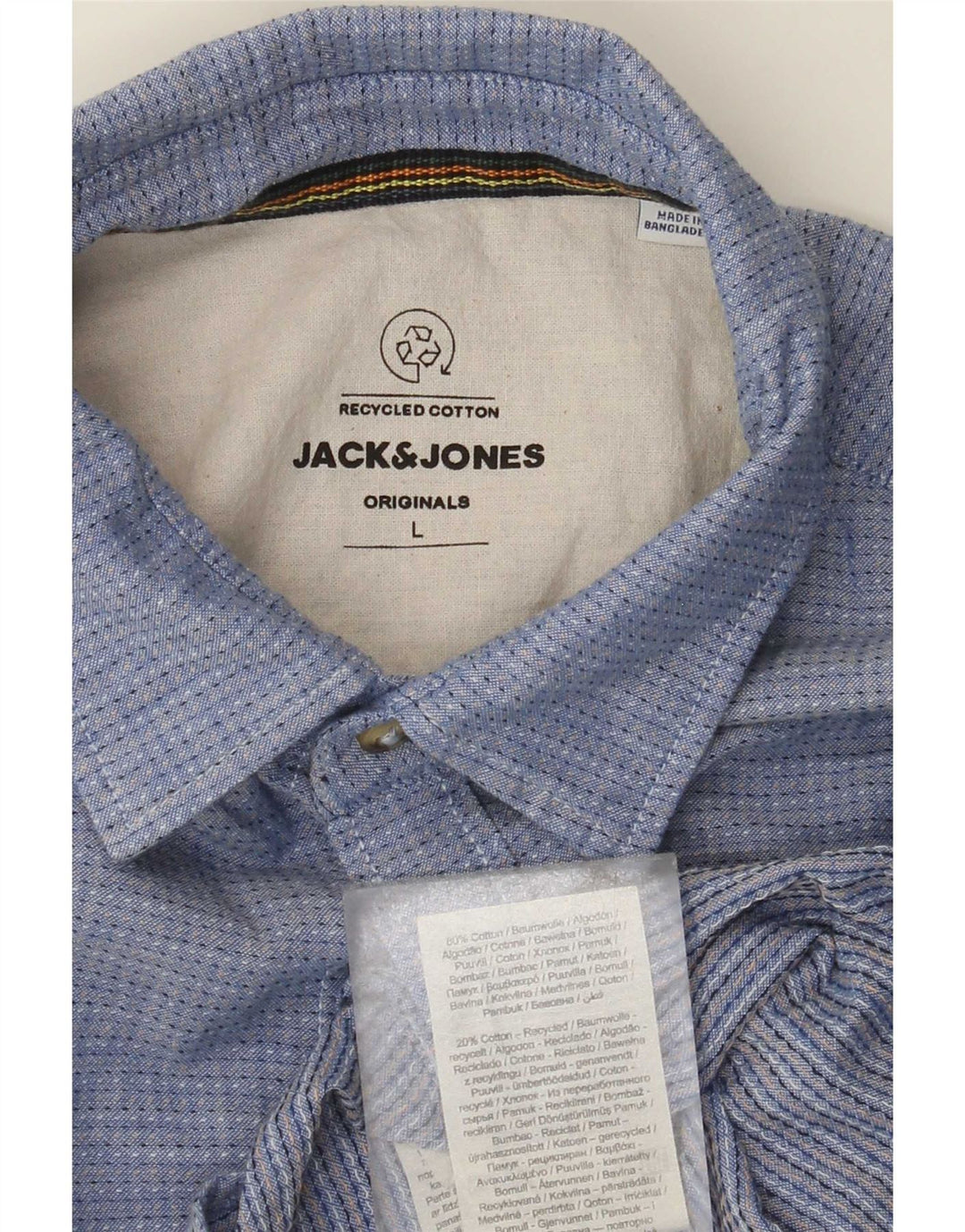 Jack & Jones muška košulja, pamuk s velikim plavim točkama