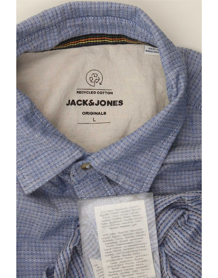 Jack & Jones muška košulja, pamuk s velikim plavim točkama