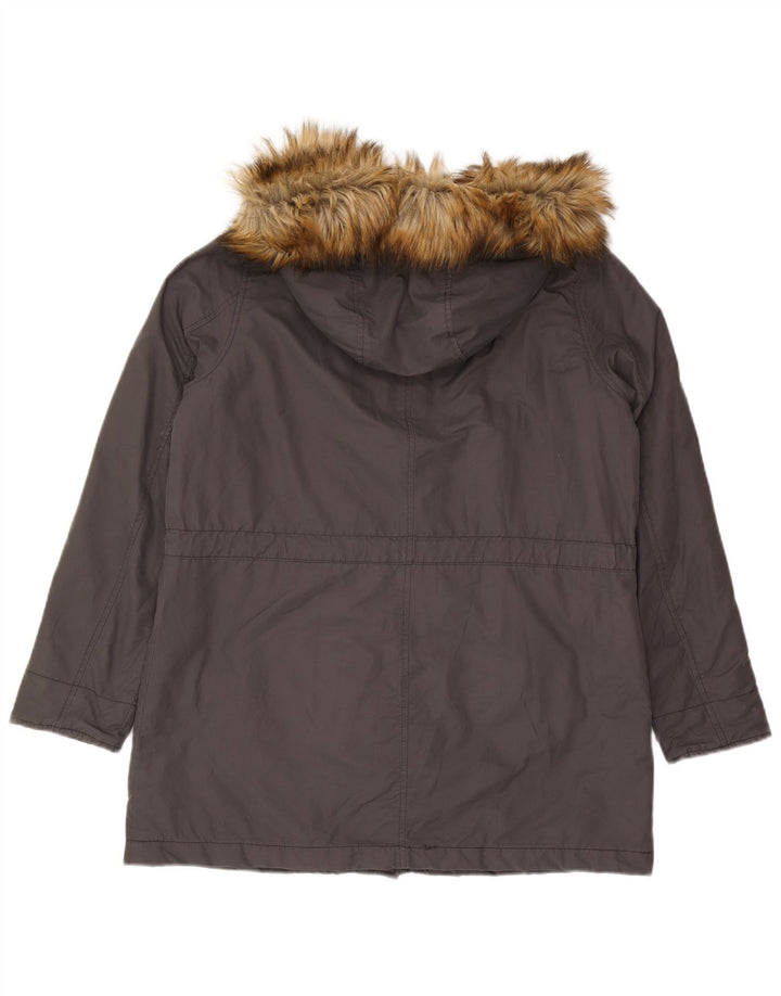 Benetton ženska parka jakna s kapuljačom UK 40 Large Grey Pamuk