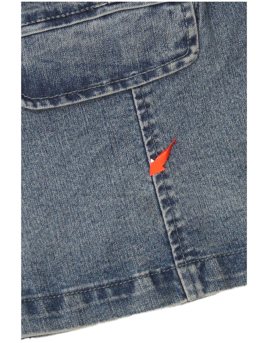 VINTAGE ženska traper jakna UK 14 Large Blue Cotton Classic