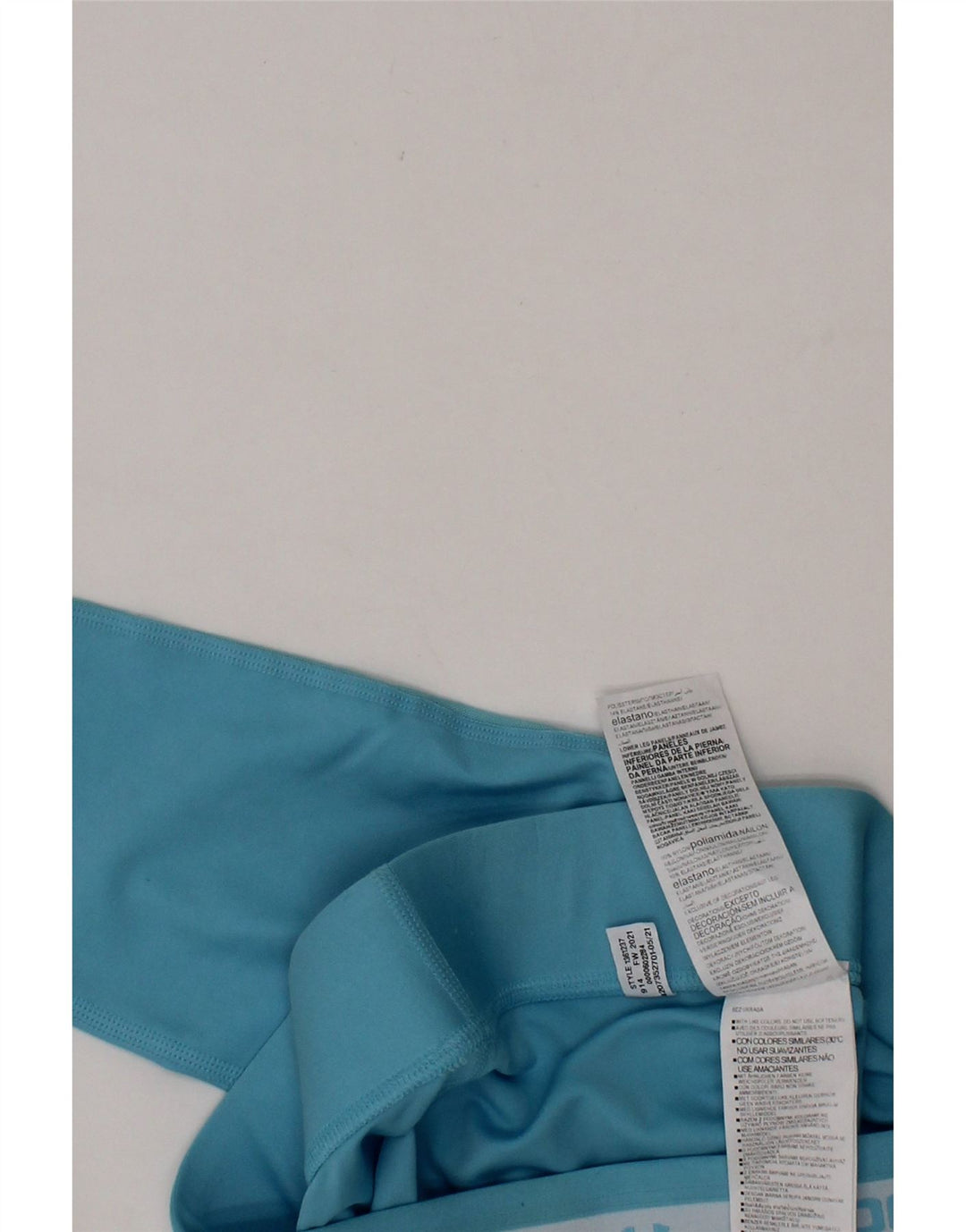 UNDER ARMOUR Girls Graphic Leggings 11-12 Years Large Blue Polyester Vintage Under Armour and Second-Hand Under Armour from Messina Hembry 