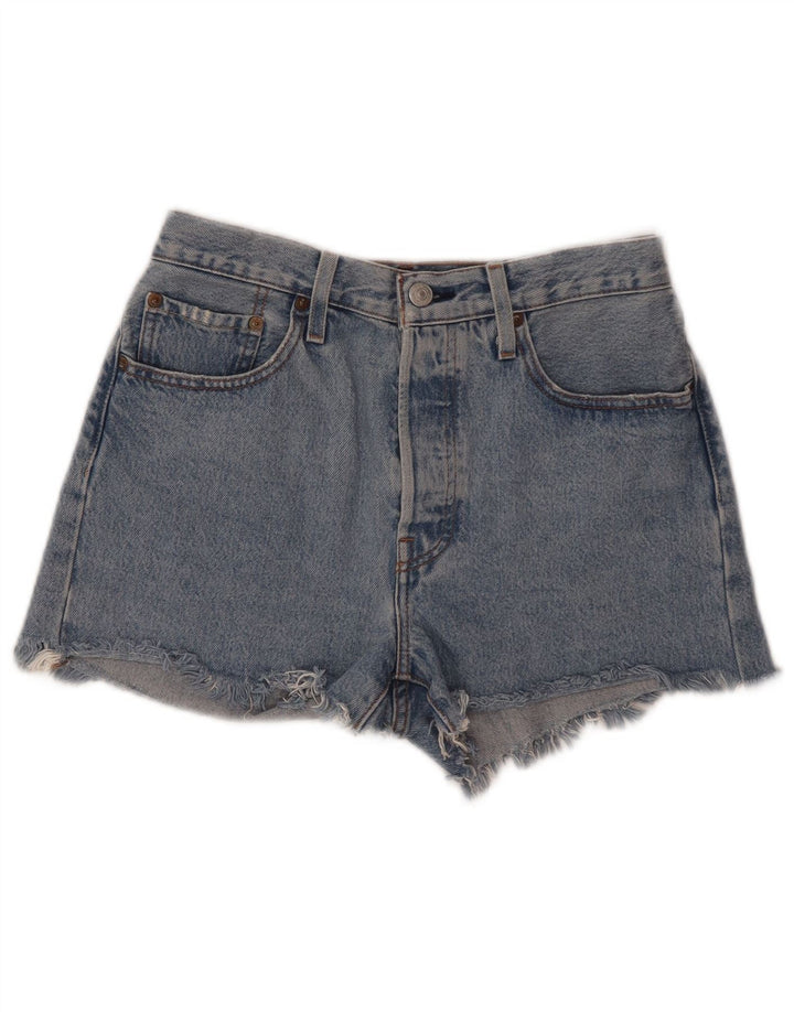 LEVI'S Ženske 501 traper kratke hlače W27 male plave boje pamuka