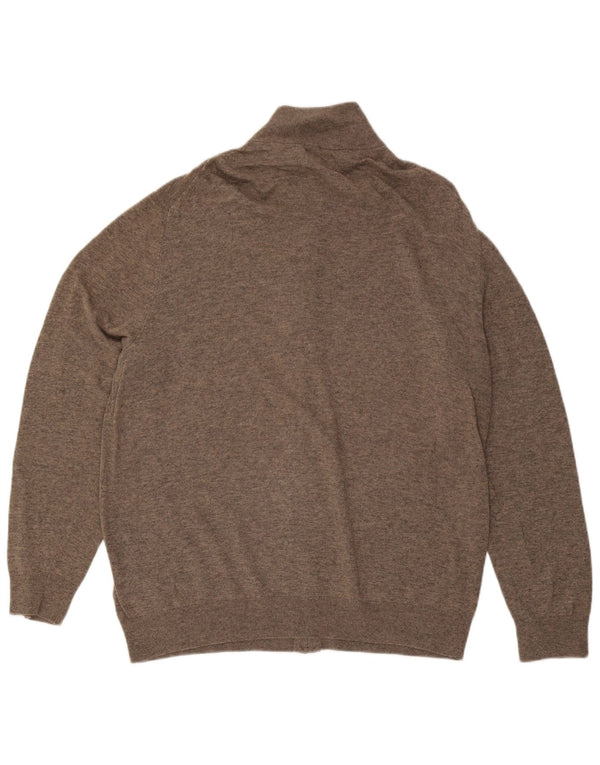 GANT Muški džemper s džemperom 3XL smeđe pjegave vune