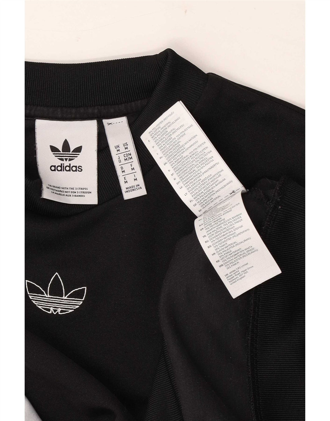 Adidas muška trenirka s grafičkim motivima, srednji crni poliester