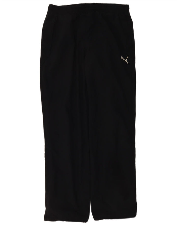 Puma muške trenirke male crne poliesterske hlače