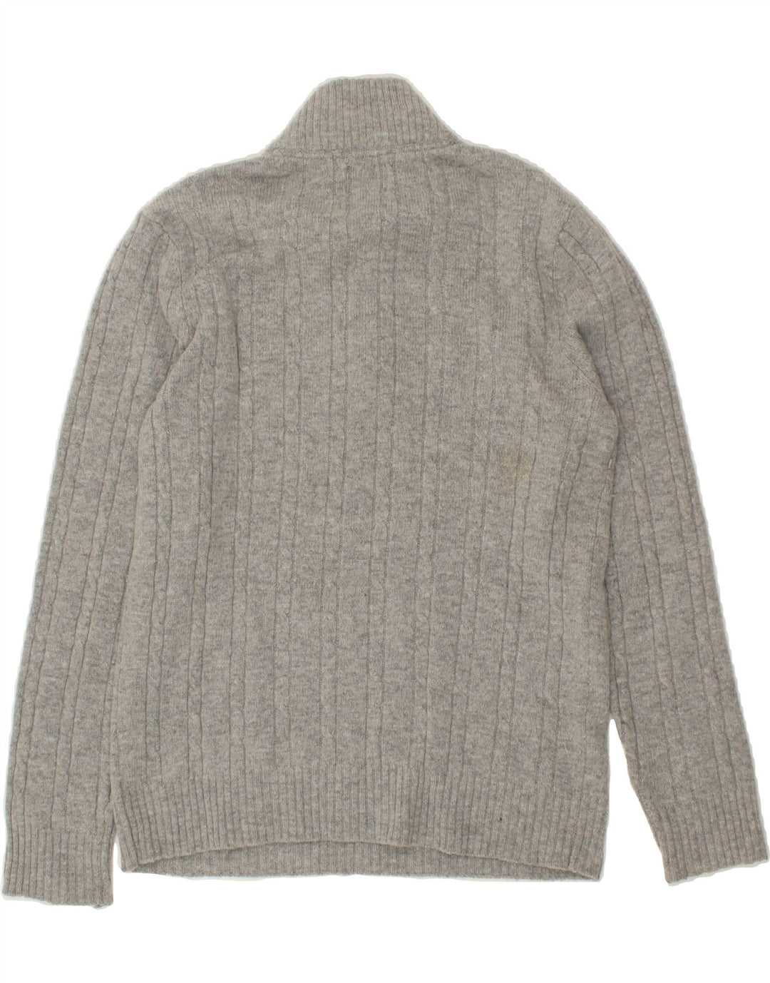 KARTEL Womens Zip Neck Jumper Sweater UK 16 Large Grey Vintage Kartel and Second-Hand Kartel from Messina Hembry 