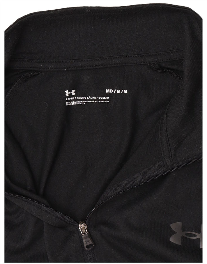 Under Armour, gornji dio trenirke s patentnim izrezom, srednje crne boje
