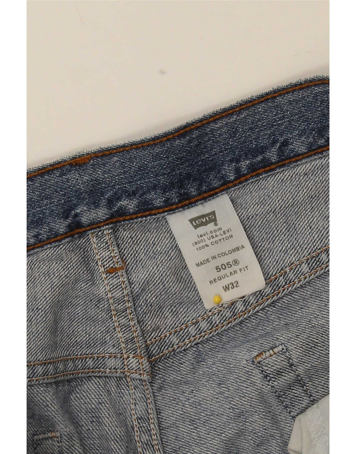 Levi's muške 505 kratke traper kratke hlače standardnog kroja srednje veličine W32, plavi pamuk