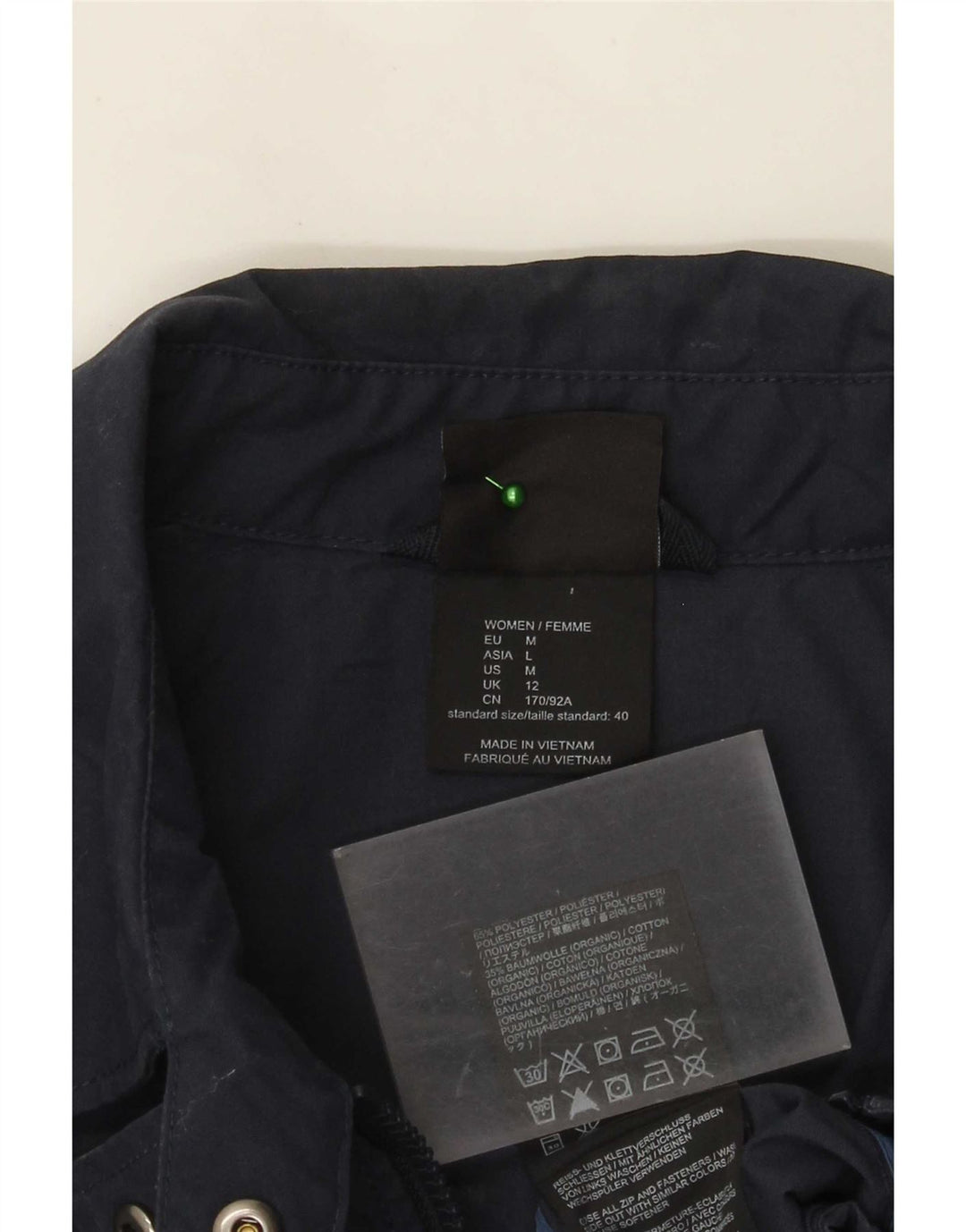 Jack Wolfskin Ženska pomoćna jakna UK 12 srednje tamnoplavi poliester