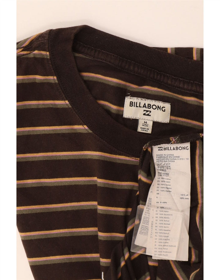 Billabong muška majica kratkih rukava, pamuk srednje smeđe pruge