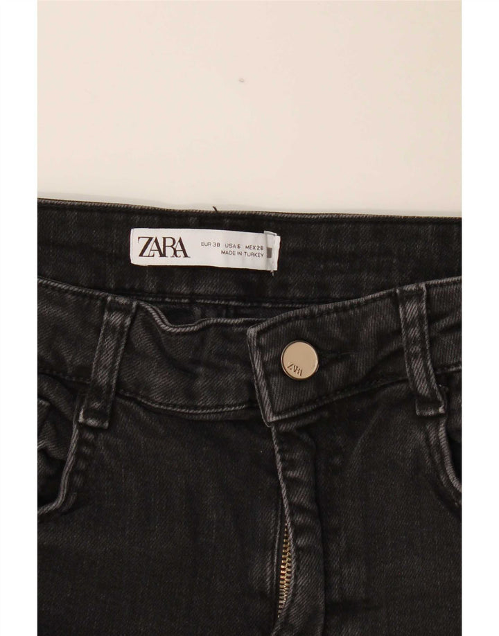 Zara ženske ravne traperice EU 38 male W28 L26 crne