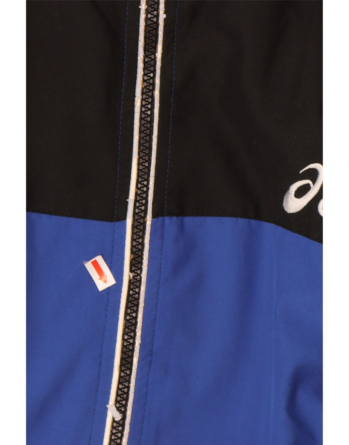 ASICS muška trenirka gornja jakna XL plavi poliester u boji