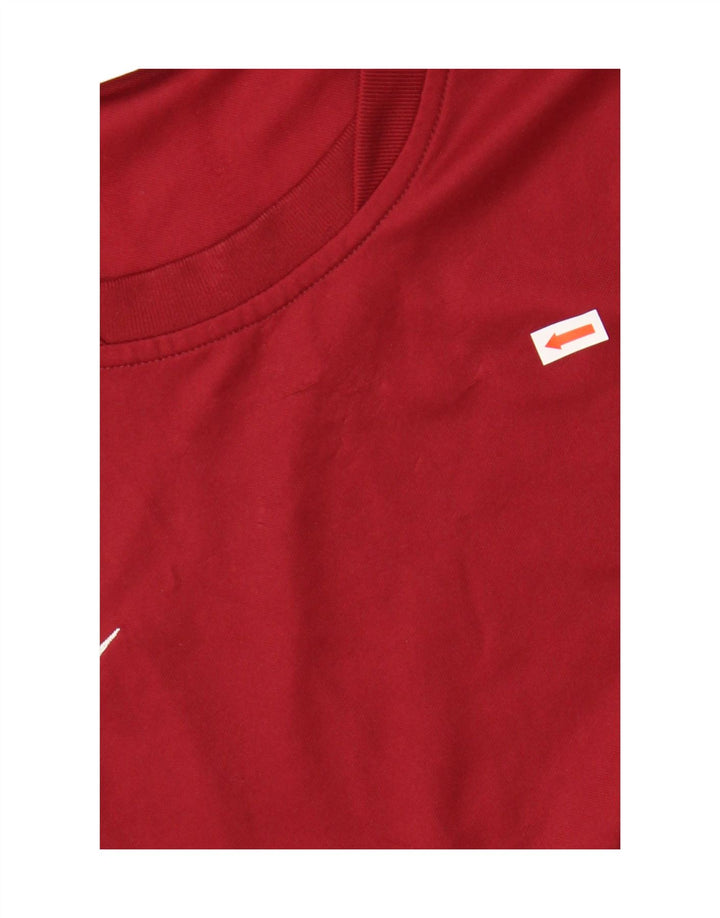 Nike Dri Fit majica kratkih rukava, veliki kestenjasti poliester