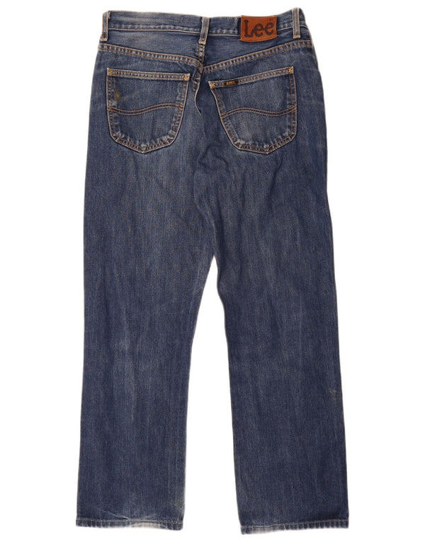 Lee Mens Detroit Straight Jeans W34 L28 Plavi pamuk