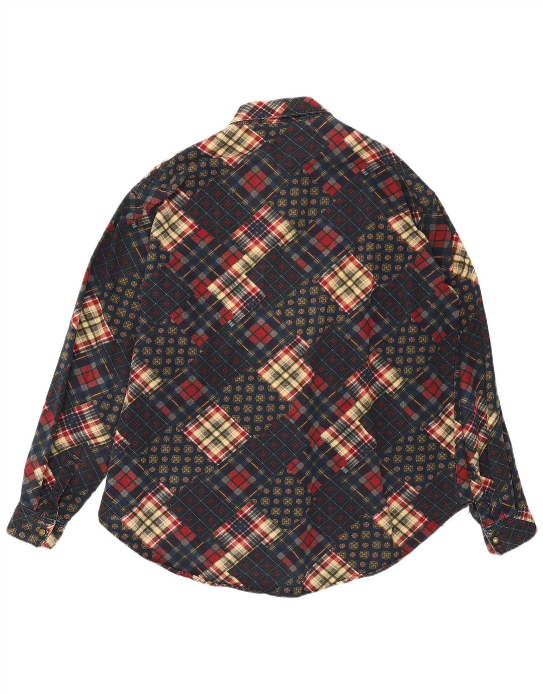 Vintage muška košulja 3XL tamnoplava patchwork