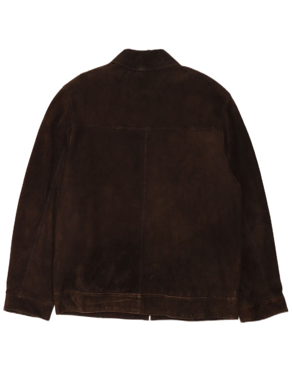 Vintage muška bomber jakna od brušene kože UK 40 velika smeđa koža