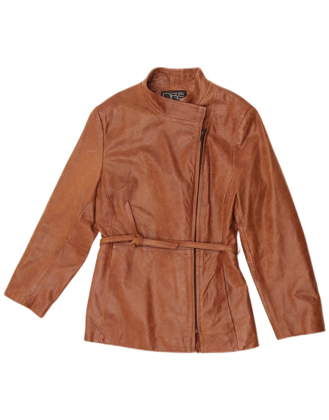 DKS Francuska ženska kožna jakna US 4 mala smeđa koža