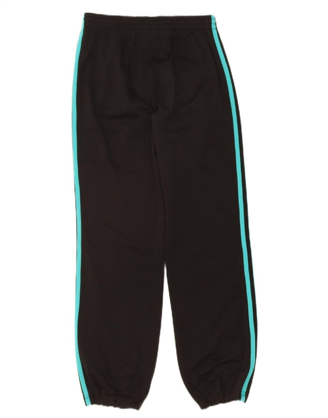 ADIDAS Boys Tracksuit Trousers 13-14 Years Black Polyester