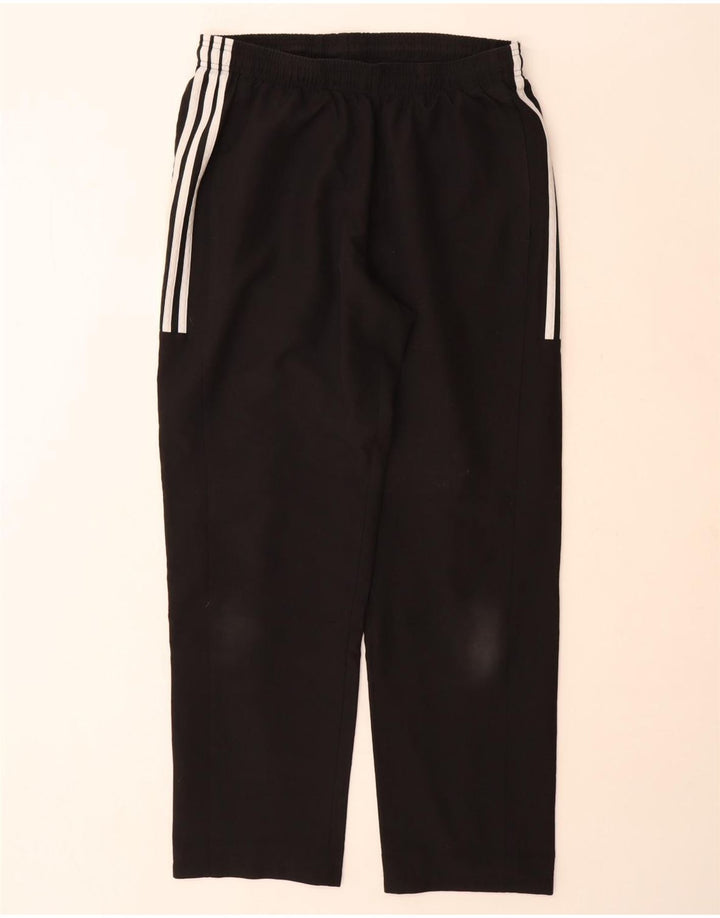 Adidas muške hlače za trenirku Climalite Graphic velike crne poliesterske hlače