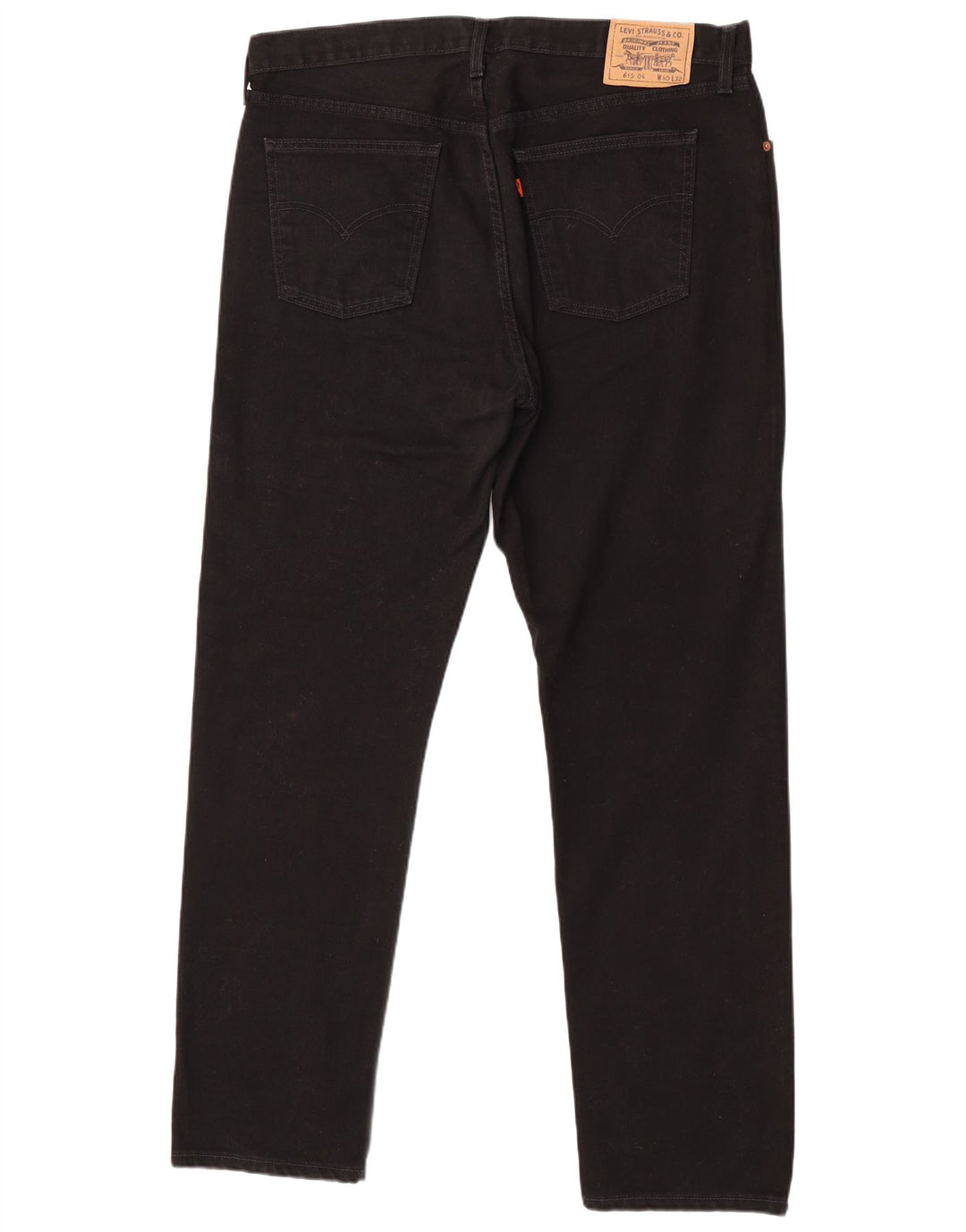 Levi's muške 615 ravne traperice W40 L32 crni pamuk