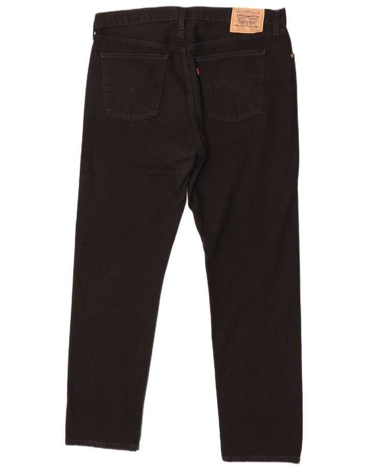 Levi's muške 615 ravne traperice W40 L32 crni pamuk