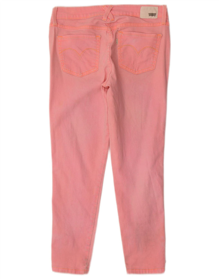 LEVI'S ženske uske traperice s kratkim hlačama W29 L25, ružičasti pamuk