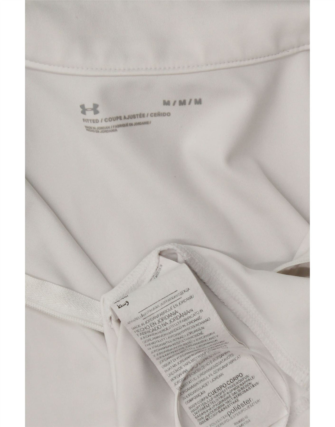 Under Armour, gornji dio trenirke s patentnim izrezom UK 12 srednje bijele boje