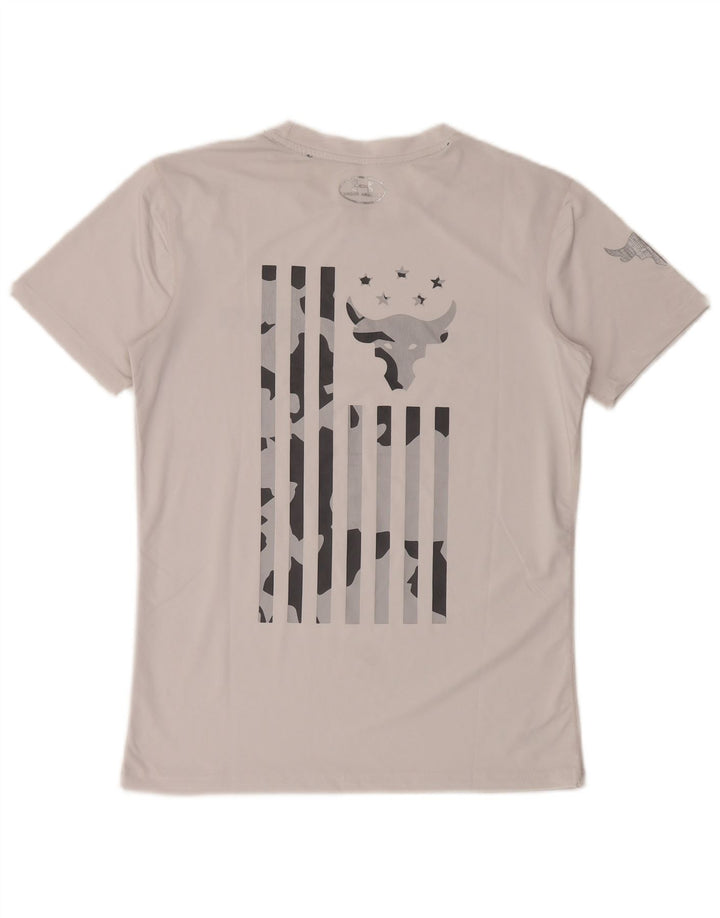 Under Armour muška majica Heat Gear Graphic T-Shirt Top Srednji bijeli poliester