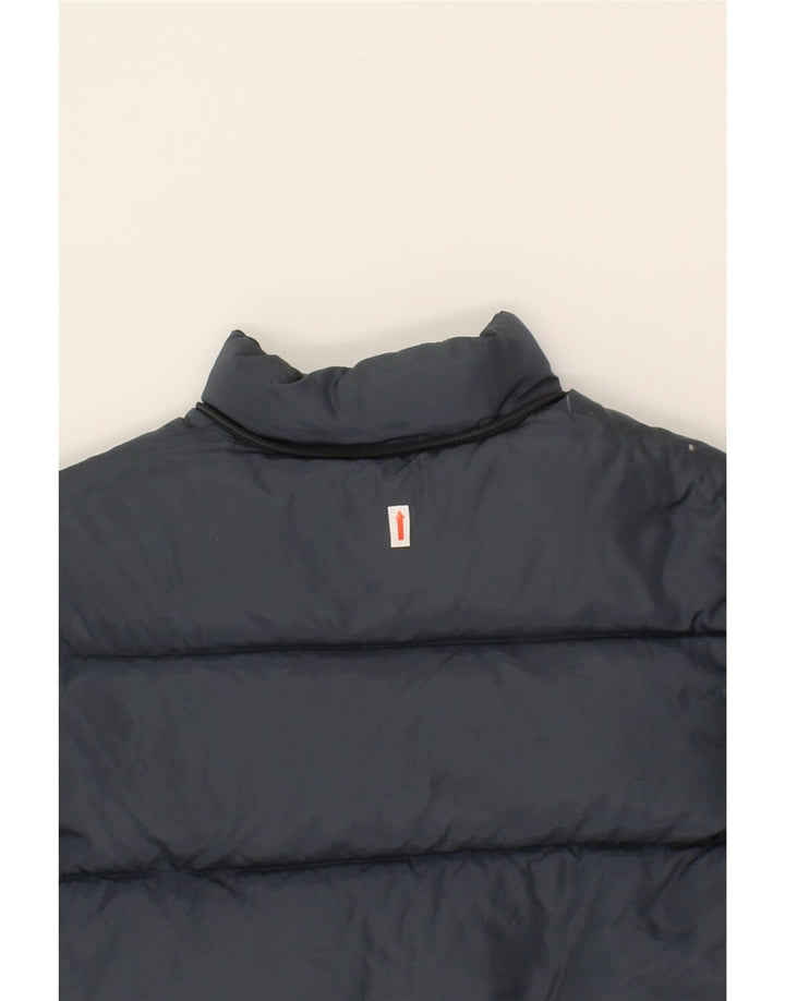 BRUMS Girls Padded Jacket 7-8 Years Navy Blue Vintage Brums and Second-Hand Brums from Messina Hembry 