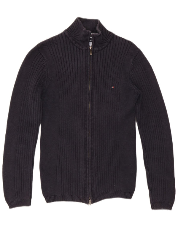 Tommy Hilfiger ženski kardigan džemper UK 12 srednje tamnoplavi pamuk