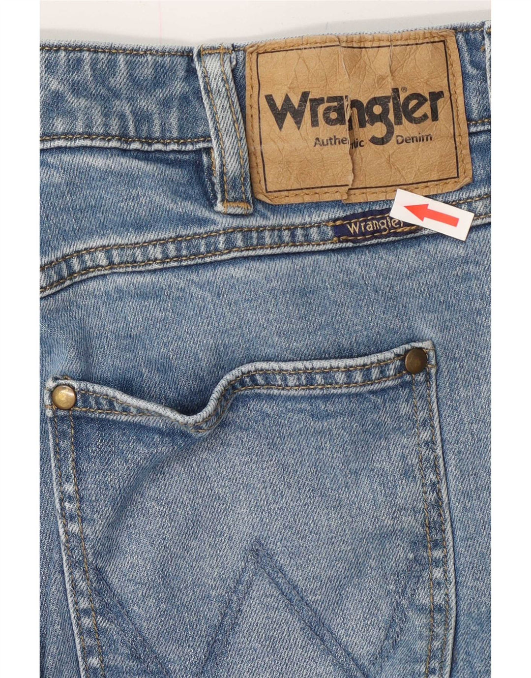 Wrangler ženske uske traperice Sid W34 L29 plavi pamuk