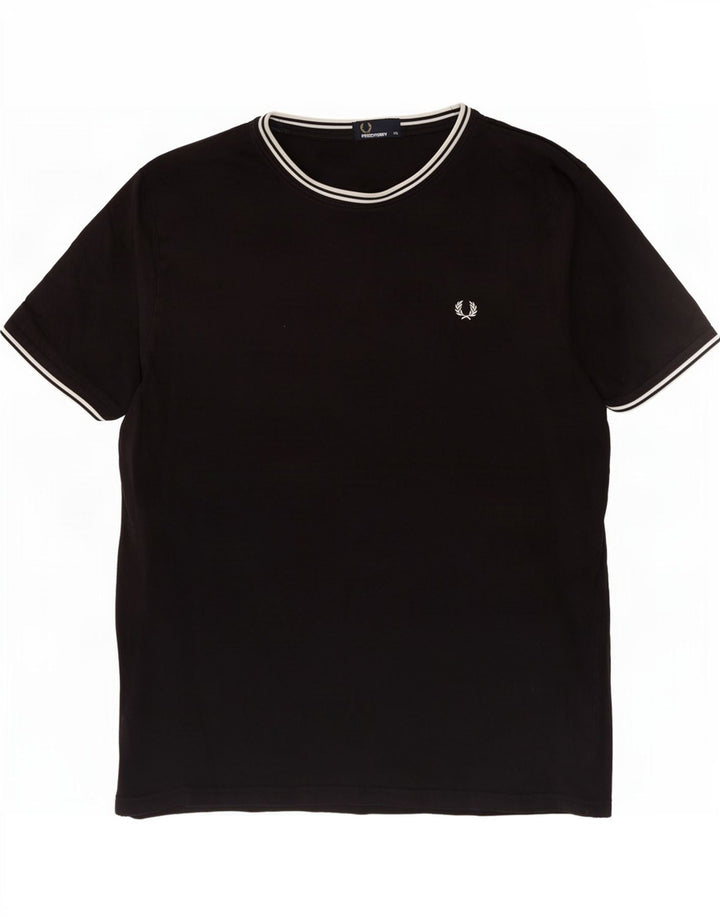 Fred Perry muška majica kratkih rukava 2XL crni pamuk