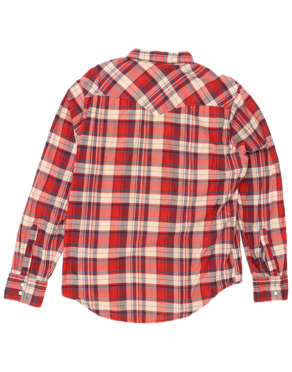 LEVI'S muška flanelska košulja, veliki crveni karirani pamuk