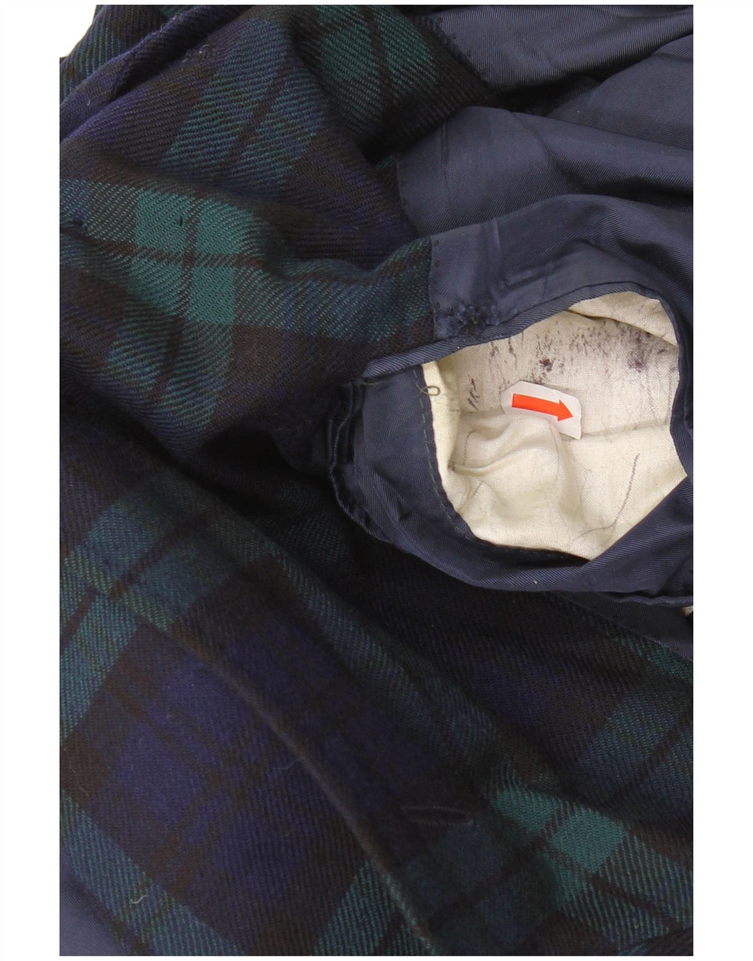 AQUASCUTUM Muška jakna sa 3 gumba UK 40 Veliki tamnoplavi karirani