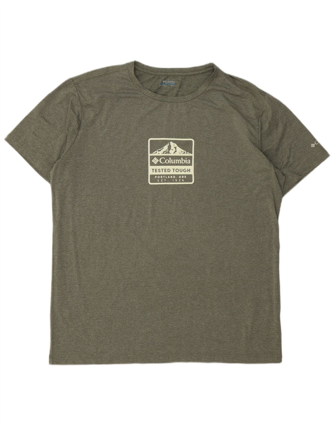 COLUMBIA Muška majica s grafičkim motivima XL kaki poliester