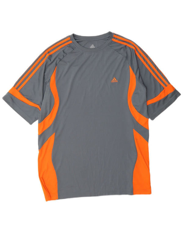 Adidas muška majica kratkih rukava Climacool XL sivi poliester u boji