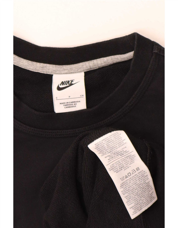 Mali crni pamučni muški džemperi Nike