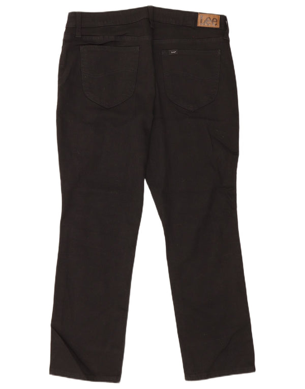 Lee ženske ravne traperice srednjeg rasta US 14 XL W35 L28 crne