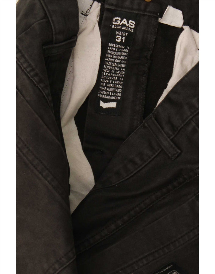 Gas muške ležerne hlače s bootcut W31 L32 crne