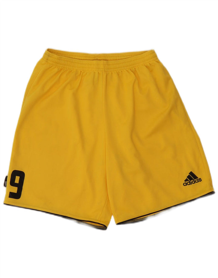 Adidas sportske kratke hlače za dječake od 11 do 12 godina srednje žute boje od poliestera