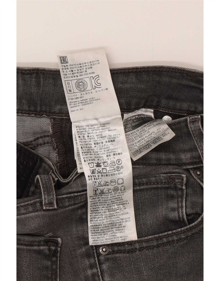 Levi's ženske uske traperice W26 L34 sivi pamuk