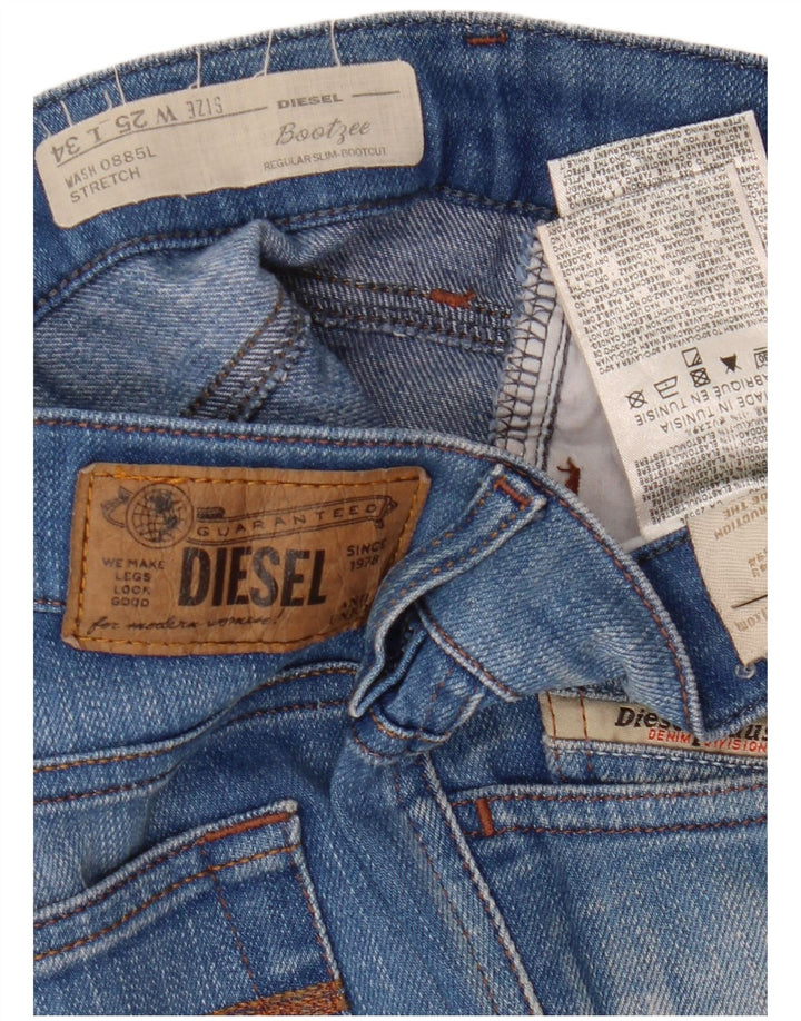 Diesel ženske Bootzee uske traperice s čizmama W25 L30 plavi pamuk