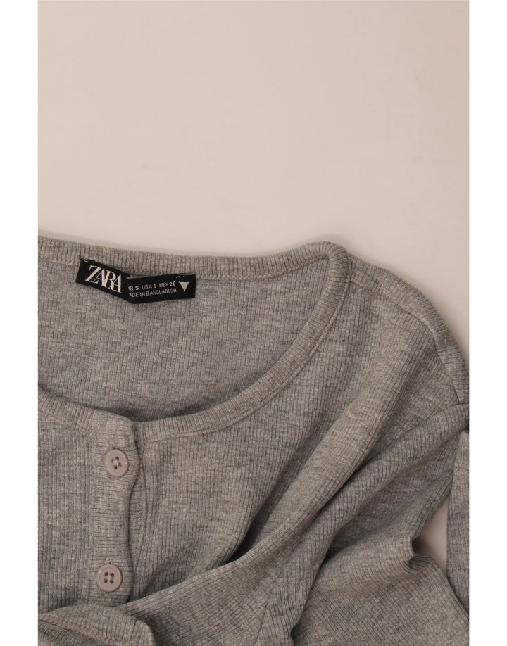 Zara ženski crop top UK 8 Small Gray