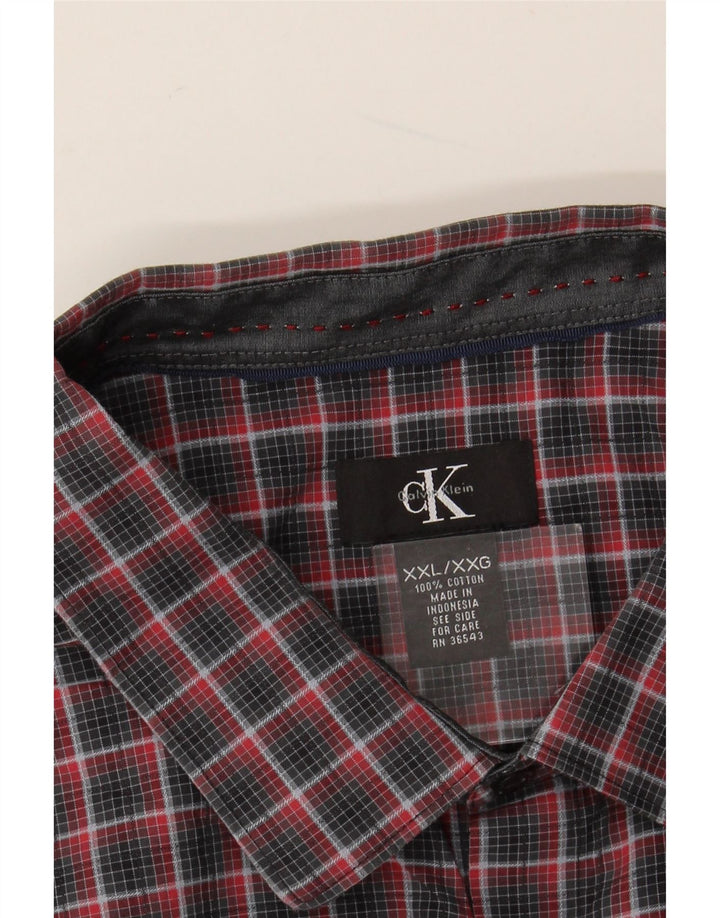 CALVIN KLEIN Muška košulja 2XL šareni karirani pamuk