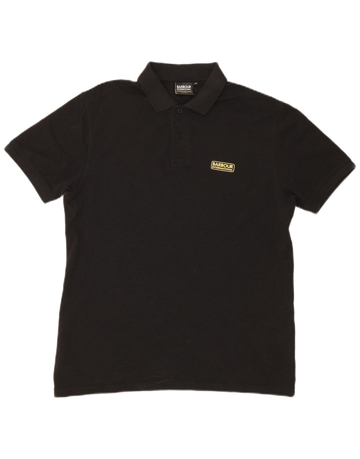 Barbour muška polo majica srednje crne pamučne boje